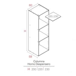 Columna Horno Despensero