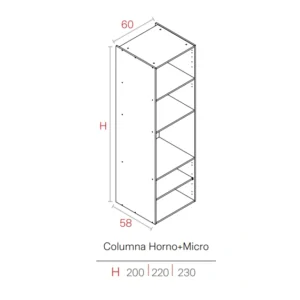 Columna Horno+Micro